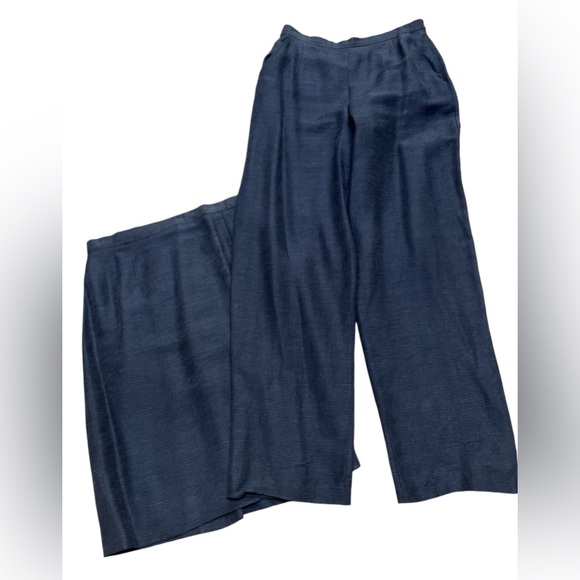 Women's Giorgio Armani Le Collezioni Navy 3 piece suit. Sz 12 Flawless preowned - Picture 3 of 6